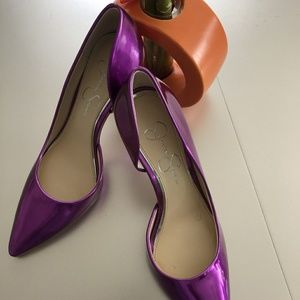 Jessica Simpson Shiny Plum Pumps